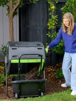 Maze 48 Gallon Compost Tumbler With Cart -Outdoor Zone 3 4 crop 8613576 02V