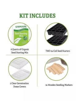 Organic GrowEase Seed Starting Success Kit -Outdoor Zone 8592393 4
