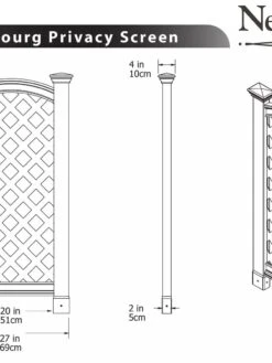 Luxembourg Vinyl Privacy Screen -Outdoor Zone 8593147 03V tif