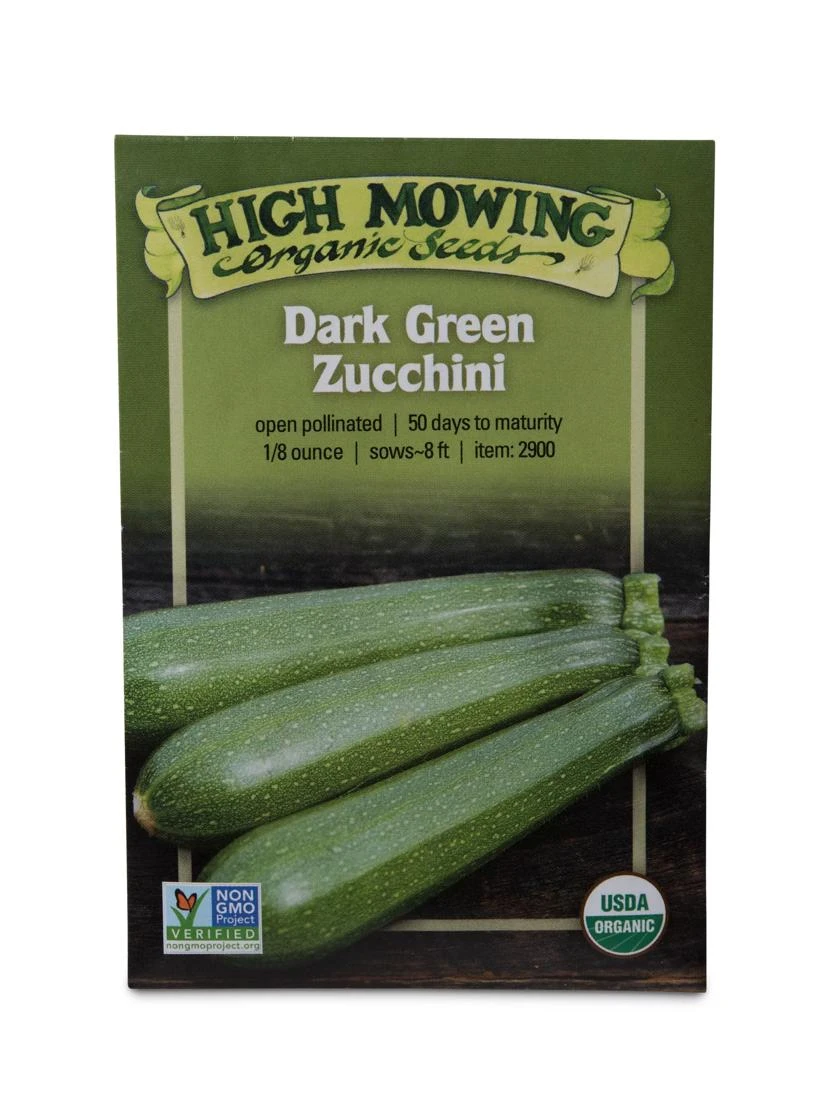Dark Green Zucchini Organic Seeds 1 Dark Green Zucchini Organic Seeds