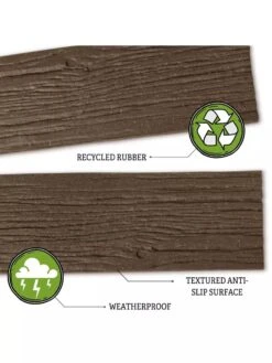 Recycled Rubber Railroad Tie Stepping Stone -Outdoor Zone 8594281 3