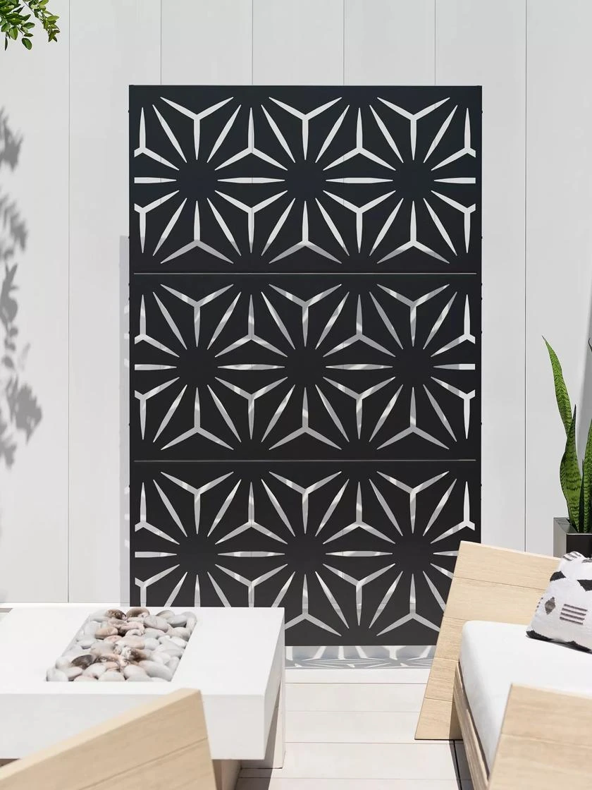 Veradek 3-Panel Privacy Screen Set, Star 1 Veradek 3-Panel Privacy Screen Set, Star