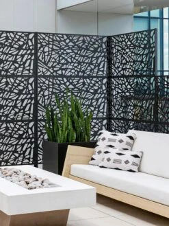 Veradek 3-Panel Privacy Screen Set, Web -Outdoor Zone 8599206 10V tif