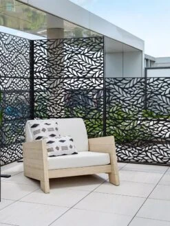 Veradek 2-Panel Privacy Screen Set, Flowleaf -Outdoor Zone 8599212 10V tif