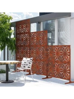 Veradek 2-Panel Privacy Screen Set, Star -Outdoor Zone 8599214 04v