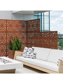 Veradek 2-Panel Privacy Screen Set, Star -Outdoor Zone 8599214 06v