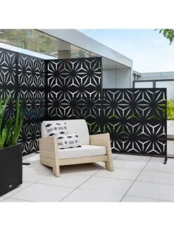 Veradek 2-Panel Privacy Screen Set, Star -Outdoor Zone 8599214 09v