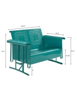 Crosley Bates Loveseat Glider -Outdoor Zone 8599629 02v