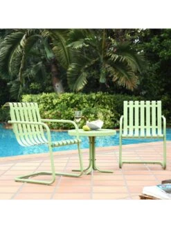Crosley Gracie 3-Piece Metal Outdoor Seating Set