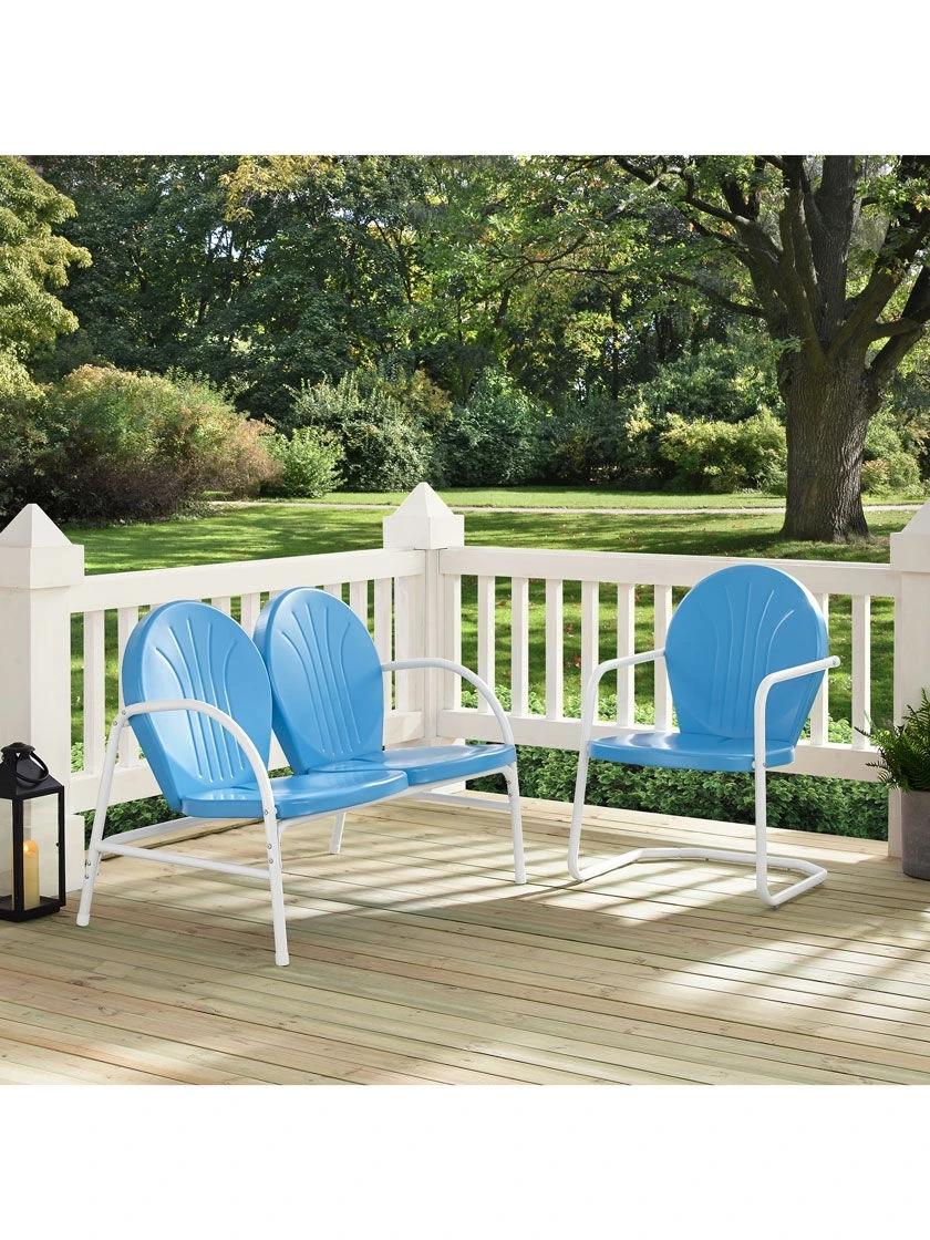 Crosley Griffith Loveseat & Chair Outdoor Seating Set 1 Crosley Griffith Loveseat & Chair Outdoor Seating Set
