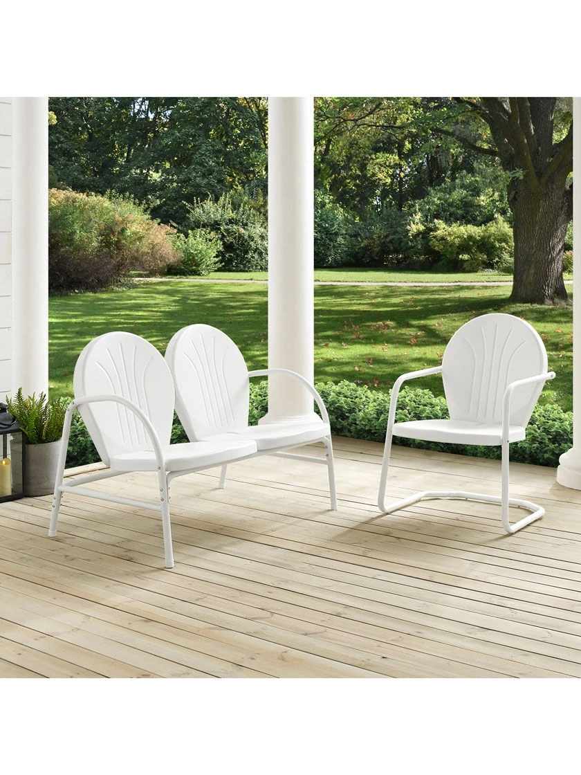 Crosley Griffith Loveseat & Chair Outdoor Seating Set 3 Crosley Griffith Loveseat & Chair Outdoor Seating Set - Image 3