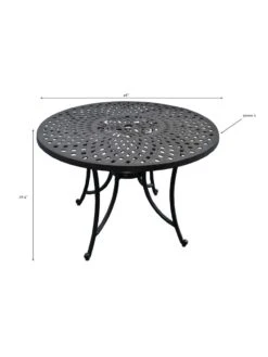 Crosley Sedona Cast Aluminum Dining Table -Outdoor Zone 8599662 01v