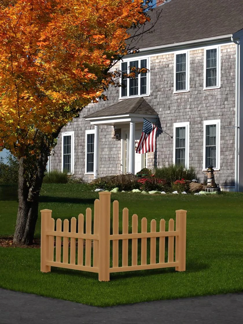 Country Corner Composite Picket Fence 1 Country Corner Composite Picket Fence