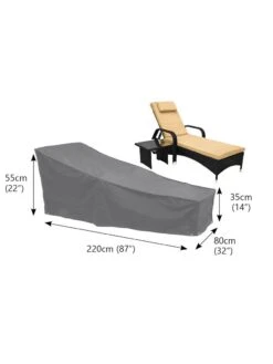 Bosmere Large Sunbed Waterproof Cover -Outdoor Zone 8608855 02v