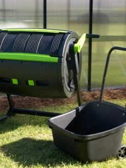 Maze Compost Tumbler And Cart Combo -Outdoor Zone 8609198 09V tif