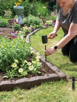 Roman Stone Recycled Rubber Landscape Edging, 4' 7 Roman Stone Recycled Rubber Landscape Edging, 4' -Outdoor Zone 8609898 019 tif