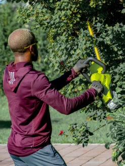 Sun Joe 24V-HT22-LTE 24-Volt ION+ Cordless Hedge Trimmer Kit | 22-Inch | W/ 2.0-Ah Battery And Charger -Outdoor Zone 8610657 07v