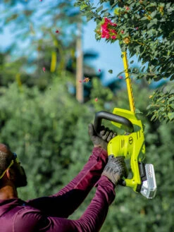 Sun Joe 24V-HT22-LTE 24-Volt ION+ Cordless Hedge Trimmer Kit | 22-Inch | W/ 2.0-Ah Battery And Charger -Outdoor Zone 8610657 08v