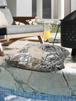 Outdoor Decor™ Floor Pillows, 24" X 24" -Outdoor Zone 8611118 111v trta outdoor floor deco pillow 24x24 tribal taupe