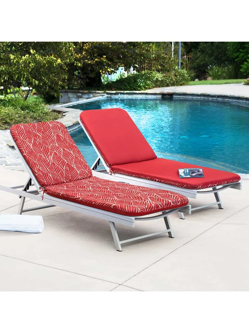 Outdoor Decor™ Chaise Lounge Cushions, 22" X 73" 3 Outdoor Decor™ Chaise Lounge Cushions, 22" X 73" - Image 3