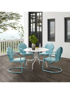 Crosley Tulip 5-piece Outdoor Dining Set -Outdoor Zone 8611578 bl 01v
