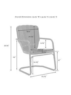 Crosley Ridgeland 5-piece Outdoor Dining Set 27 Crosley Ridgeland 5-piece Outdoor Dining Set -Outdoor Zone 8611579 07v