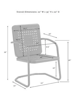 Crosley Bates 5-piece Outdoor Dining Set -Outdoor Zone 8611581 08v