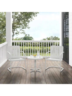 Crosley Bates 3-piece Outdoor Dining Chair Set -Outdoor Zone 8611583 wt 23v