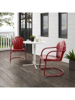 Crosley Tulip 3-piece Outdoor Bistro Set -Outdoor Zone 8611591 rd 27v