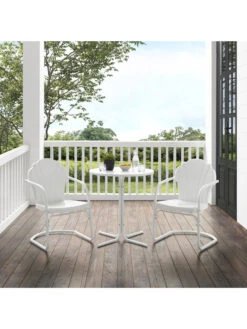Crosley Tulip 3-piece Outdoor Bistro Set -Outdoor Zone 8611591 wt 38v