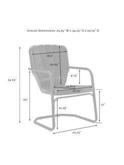 Crosley Ridgeland 3-piece Outdoor Bistro Set 32 Crosley Ridgeland 3-piece Outdoor Bistro Set -Outdoor Zone 8611594 10v