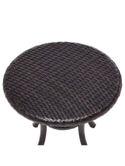 Crosley Palm Harbor Outdoor Wicker Round Side Table -Outdoor Zone 8611949 06v