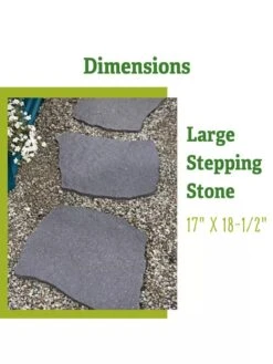 Recycled Rubber Flagstone Stepping Stone -Outdoor Zone 8612235 1