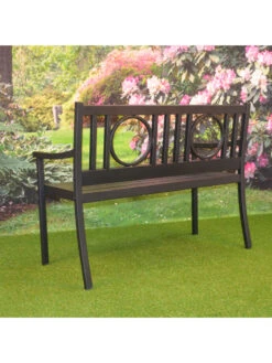 Gramercy Outdoor Metal Bench 12 Gramercy Outdoor Metal Bench -Outdoor Zone 8612281 01v