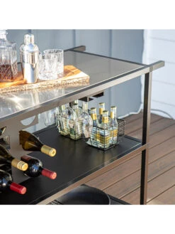 Veradek Stainless Steel Outdoor Kitchen Series Bar Cart -Outdoor Zone 8612470 14v