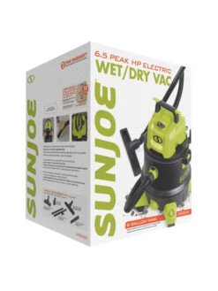 Sun Joe® 8-Gal 1200W 6.5 Pk HP Wet/Dry Shop Vac, HEPA,w/Cleaning Attachments -Outdoor Zone 8612522 01v