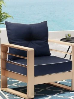 Outdoor Decor™ Seat Cushion, 24" X 24" -Outdoor Zone 8612760 04v nv outdoor decor seat cushion 20x20 navy