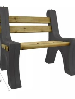 Custom Length Lightweight Indoor Or Outdoor Bench Ends 15 Custom Length Lightweight Indoor Or Outdoor Bench Ends -Outdoor Zone 8612857GY 07V tif