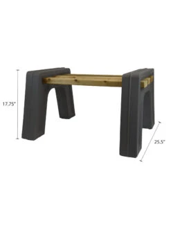 Custom Length Lightweight Indoor Or Outdoor Backless Bench Ends 18 Custom Length Lightweight Indoor Or Outdoor Backless Bench Ends -Outdoor Zone 8612858gy 06v