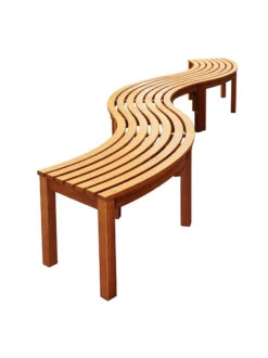 Achla Designs Curved Backless Bench -Outdoor Zone 8612910 05v