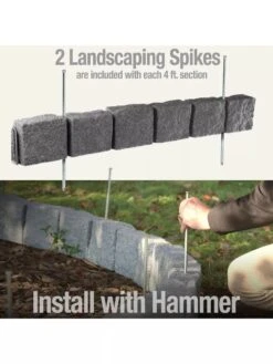 Beuta™ 6-Block Edging Section, 4 Pack -Outdoor Zone 8614155 03V 3 4