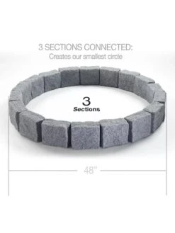 Beuta™ 6-Block Edging Section, 4 Pack -Outdoor Zone 8614155 04V 3 4